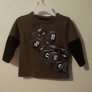 Boys long sleeve tshirt monster 18m